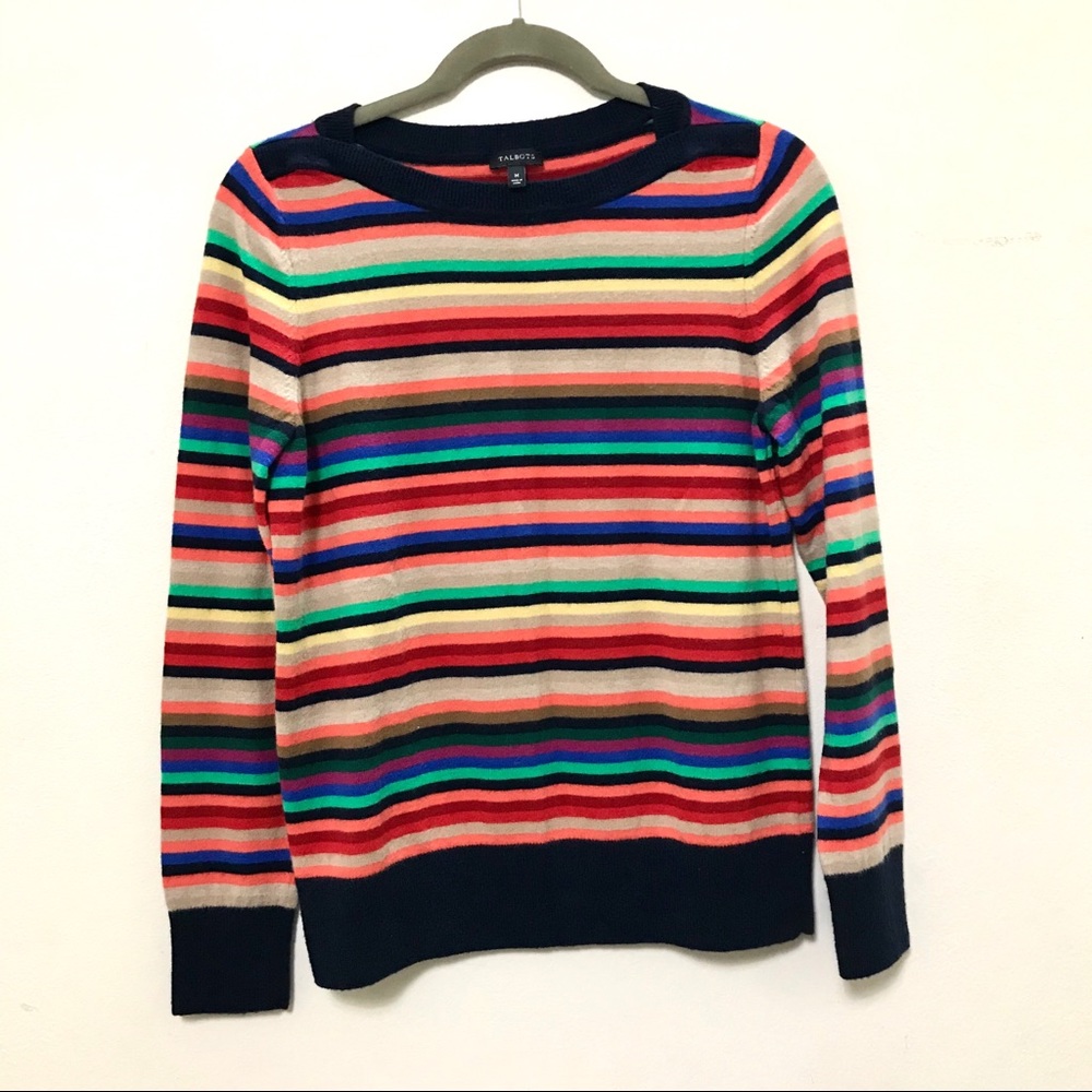Talbots Rainbow Sweater